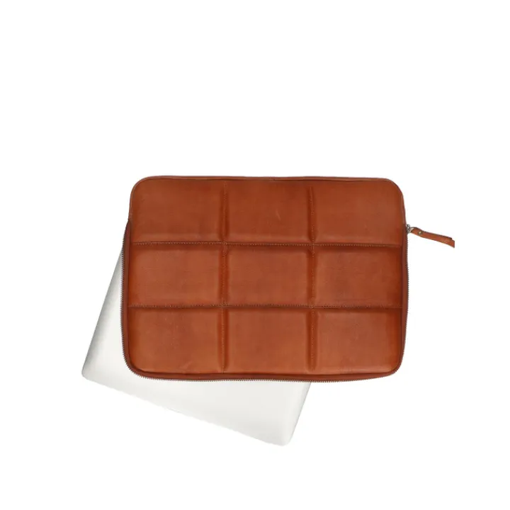 Laptop Sleeves|Laptop Hoezen>DIMAGINI Ava Padded Laptop Sleeve 13-14" cognac