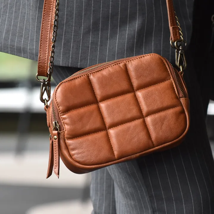 Schoudertassen|Crossbody>DIMAGINI Isla Padded Camerabag cognac