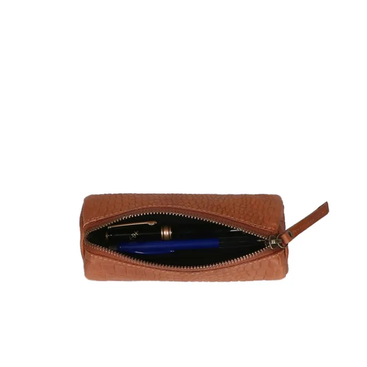 Make-Up Tasjes|Schooletuis>DIMAGINI Jill Croco Etui cognac