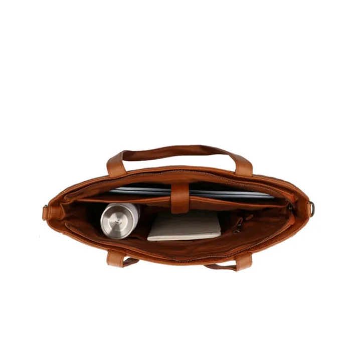 Schoudertassen|Handtassen>DIMAGINI Juna Workbag 15.6" cognac