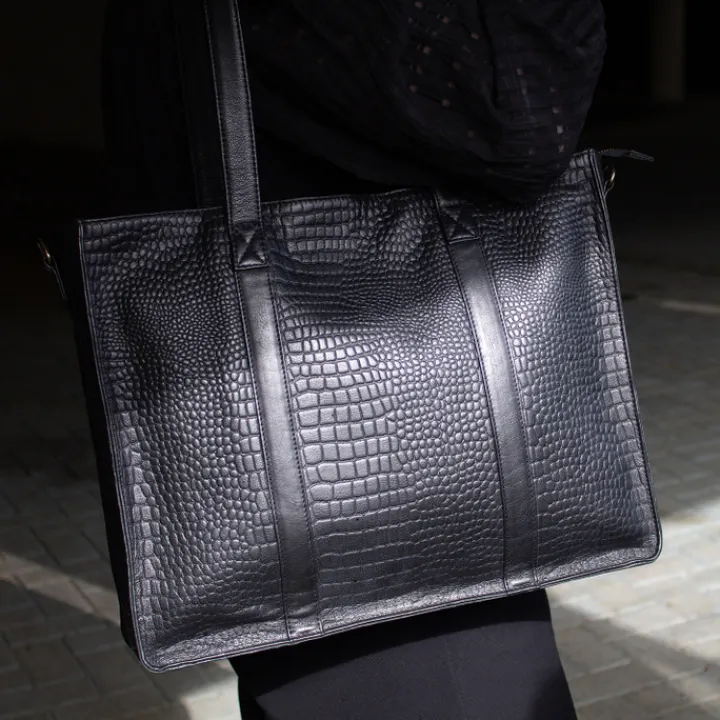 Schoudertassen|Handtassen>DIMAGINI Lana Croco Workbag 15.6" black