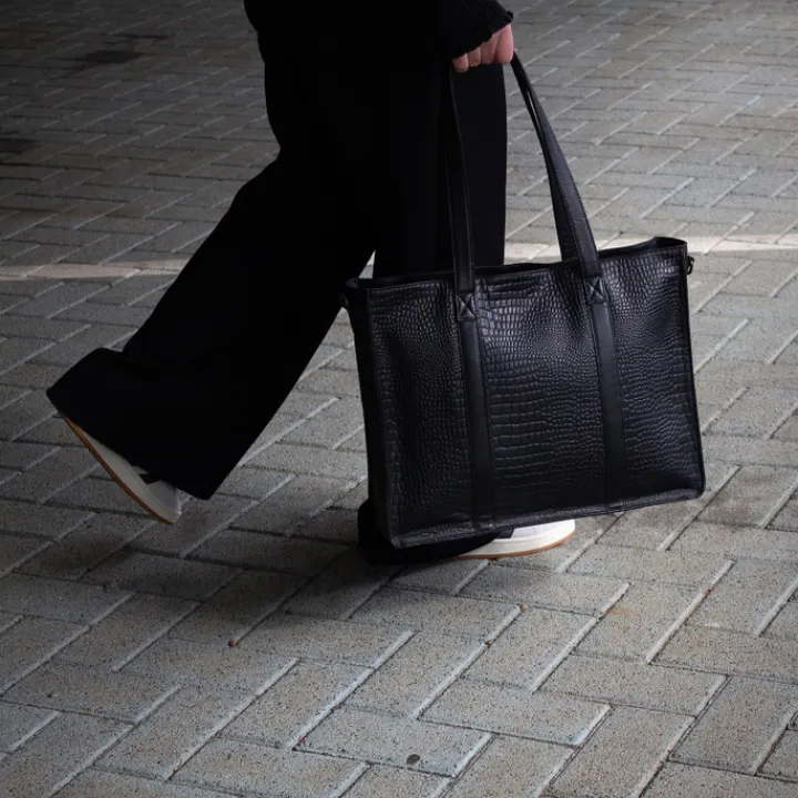 Schoudertassen|Handtassen>DIMAGINI Lana Croco Workbag 15.6" black