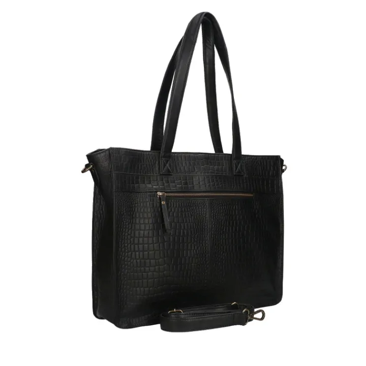 Schoudertassen|Handtassen>DIMAGINI Lana Croco Workbag 15.6" black