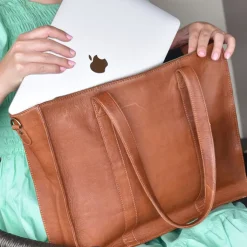 Schoudertassen|Handtassen>DIMAGINI Lana Workbag 15.6" cognac