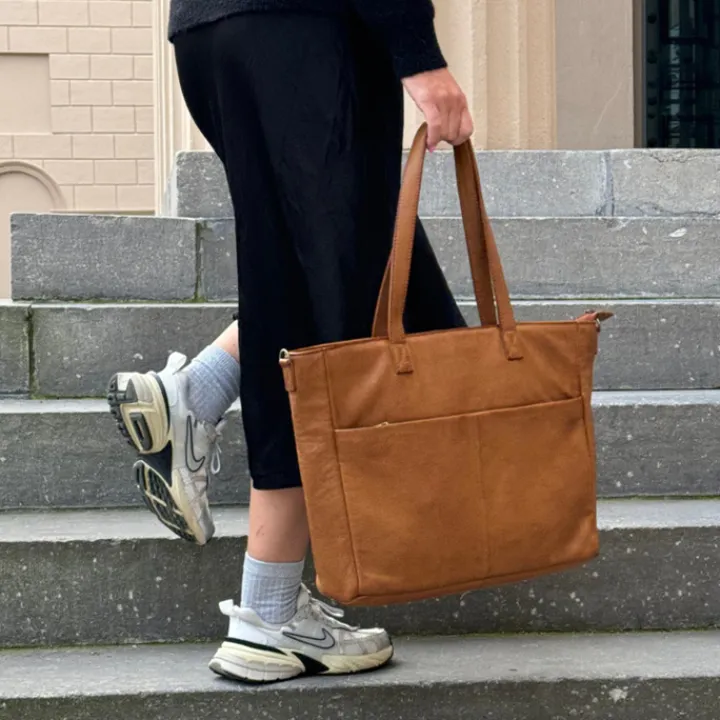Schoudertassen|Handtassen>DIMAGINI Nova Workbag 15.6" cognac