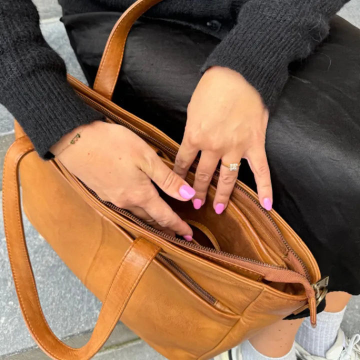 Schoudertassen|Handtassen>DIMAGINI Nova Workbag 15.6" cognac