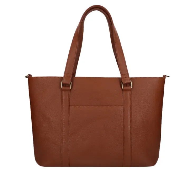 Shoppers|Schoudertassen>DIMAGINI Zyra Workbag 17" cognac