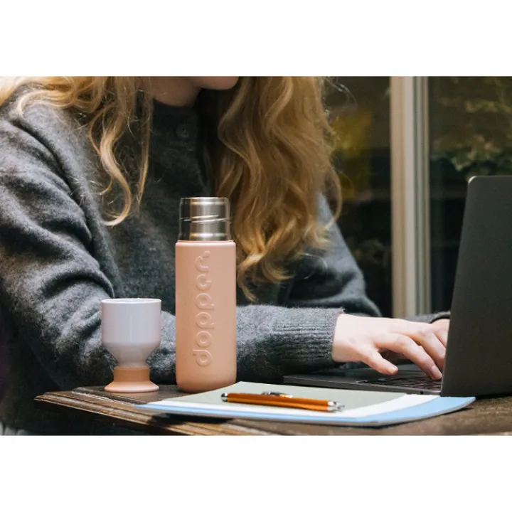 Thermosflessen>Dopper Insulated Bottle 350 ml pebble peach