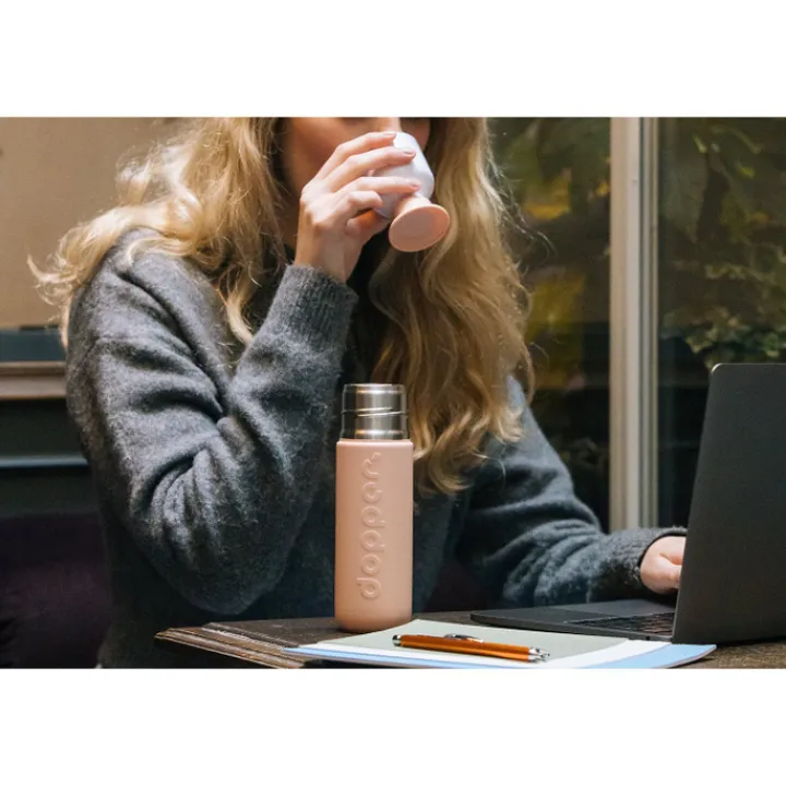 Thermosflessen>Dopper Insulated Bottle 350 ml pebble peach