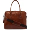 15.6 Inch Laptoptassen|Laptop Schoudertassen>dR Amsterdam Apex Werktas cognac