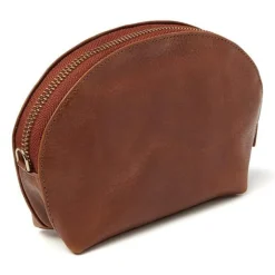 Make-Up Tasjes|Beautycases>dR Amsterdam Milan Make-Up Bag cognac