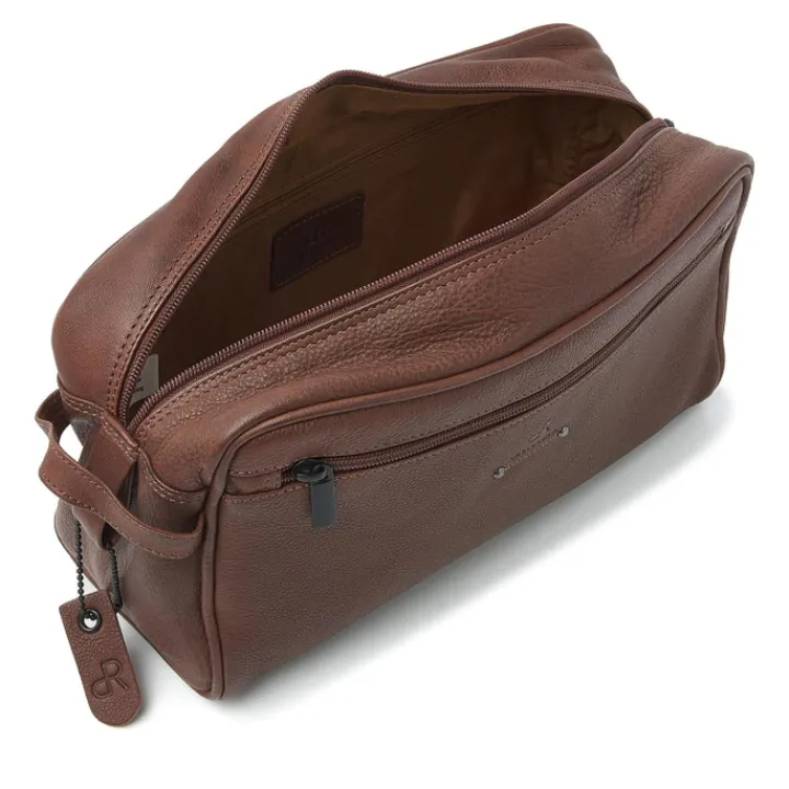 Schoudertassen|Crossbody>dR Amsterdam Solace Toiletbag brown