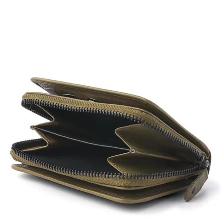 Rfid Portemonnees|Grote Portemonnees>dR Amsterdam Tampa Ladies Wallet 93165 olive