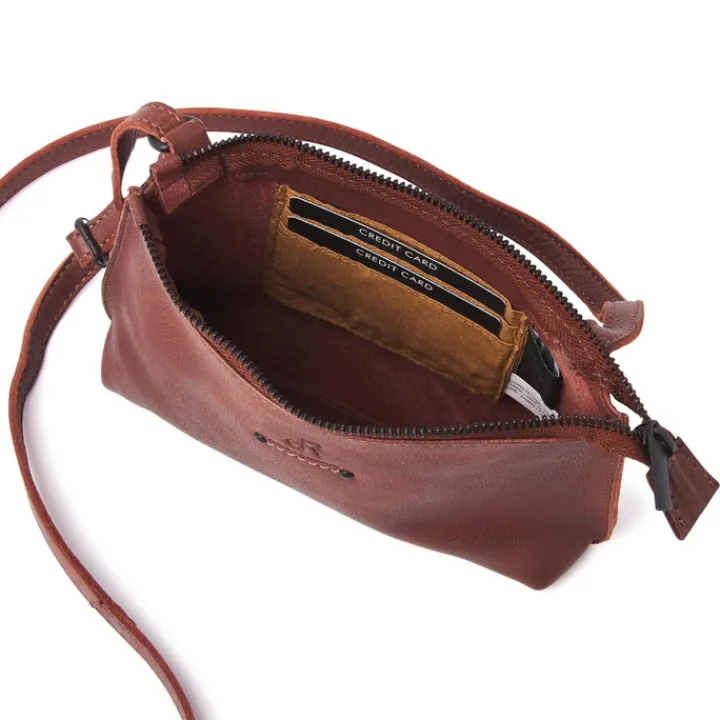 Crossbody|Damestassen>dR Amsterdam Tampa Schoudertas Crossover bruin