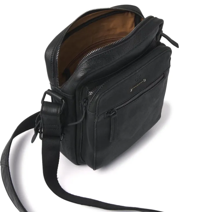 Crossbody|Herentassen>dR Amsterdam Tampa Schoudertas black