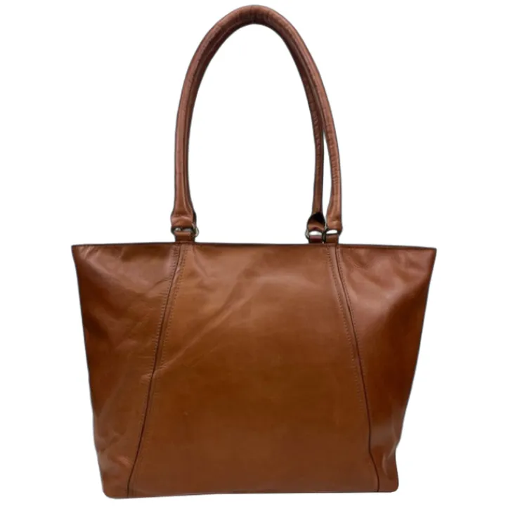 Herentassen|15.6 Inch Laptoptassen>DSTRCT Alba Chique Laptop Workingbag 15.6" cognac