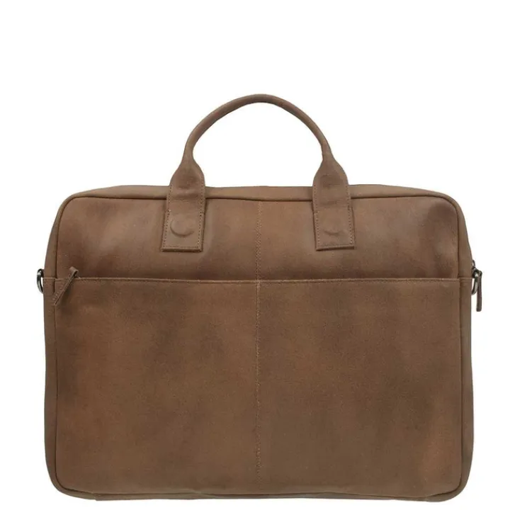 Aktetassen|Herentassen>DSTRCT Fletcher Street Workingbag 17" cognac