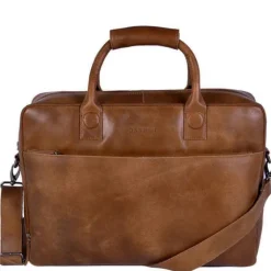 Aktetassen|Herentassen>DSTRCT Fletcher Street Workingbag 17" cognac2