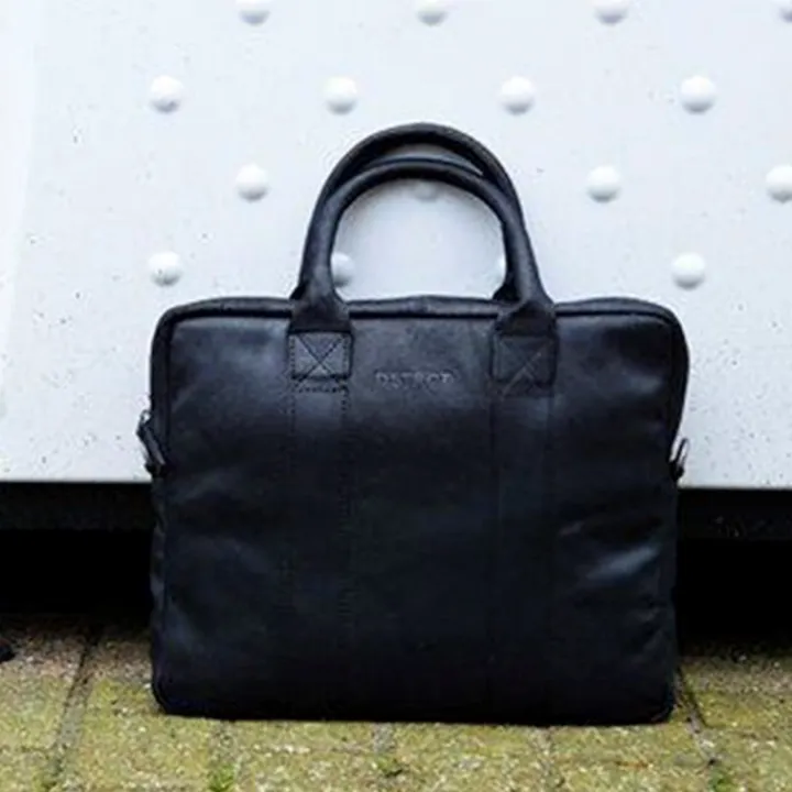 Herentassen|14 Inch Laptoptassen>DSTRCT Limited Single Zip 14'' Laptoptas zwart