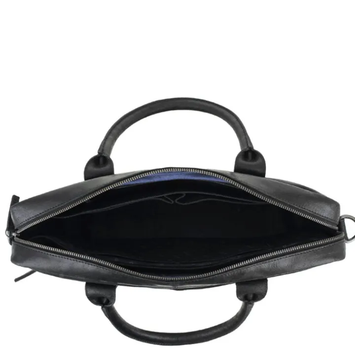 Herentassen|Laptop Schoudertassen>DSTRCT Limited Single Zip 15'' Laptoptas zwart
