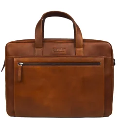 Shoppers|Schoudertassen>DSTRCT Premium Collection Laptopbag 17" cognac