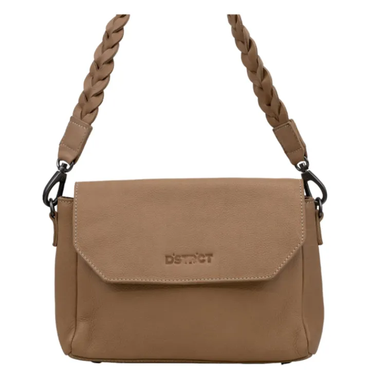 Schoudertassen|Damestassen>DSTRCT Preston Park Shoulder Bag Flap Bag L beige