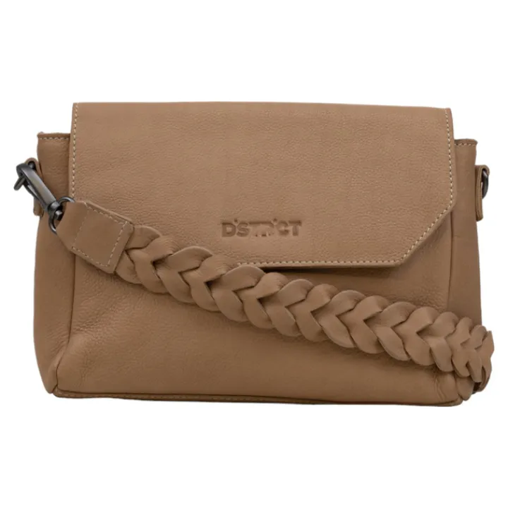 Schoudertassen|Damestassen>DSTRCT Preston Park Shoulder Bag Flap Bag L beige
