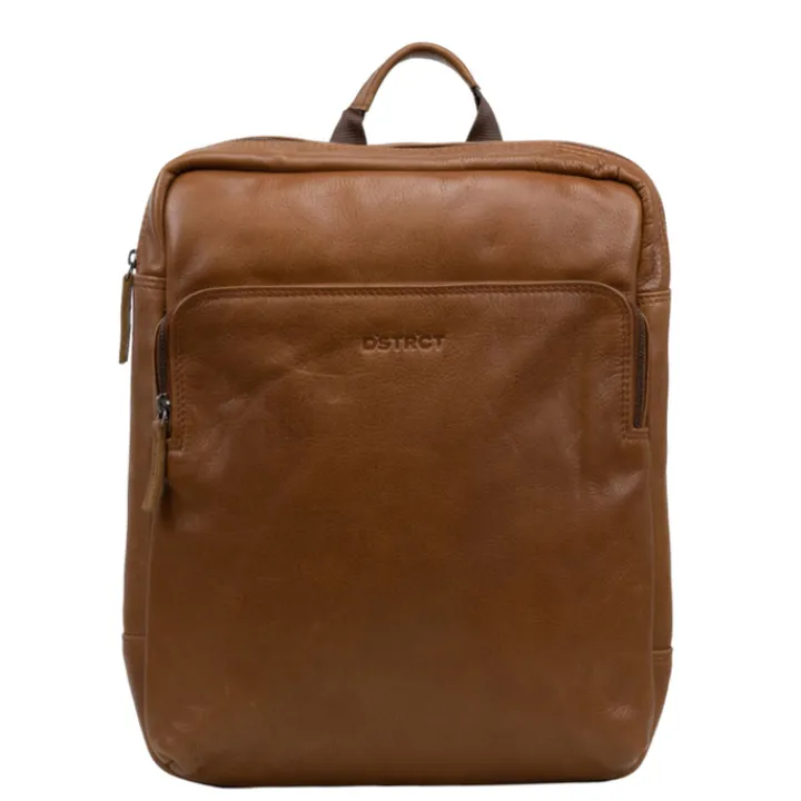 15.6 Inch Laptoptassen|Laptop Rugzakken>DSTRCT State Street Laptop Backpack 15.6" cognac