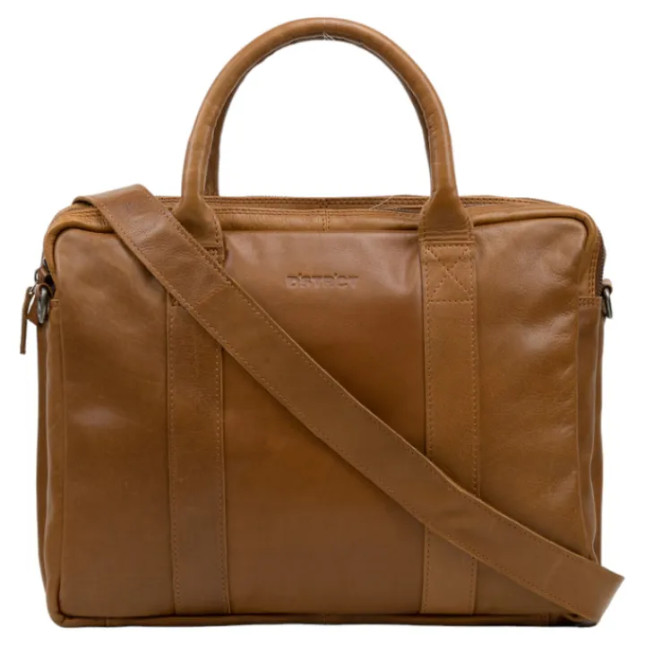 Herentassen|15.6 Inch Laptoptassen>DSTRCT State Street Workingbag 15.6" cognac