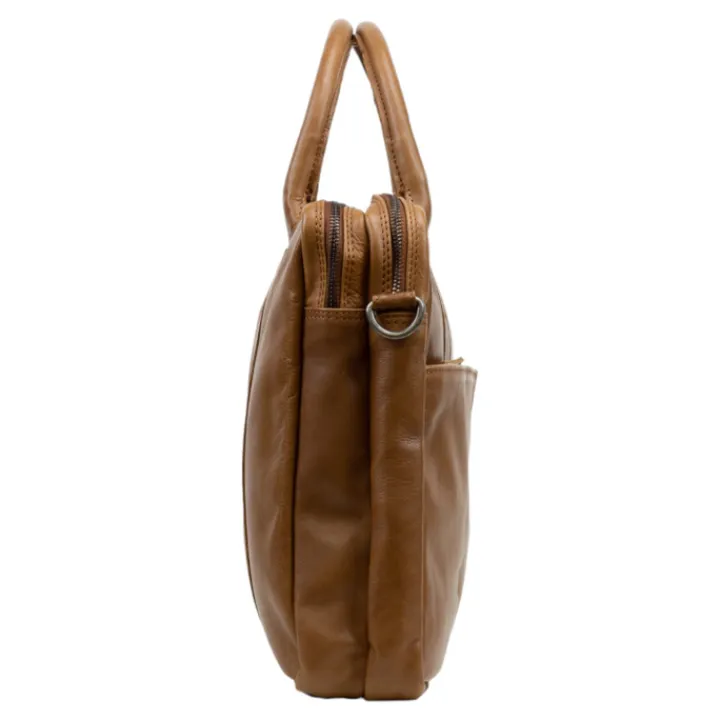 Herentassen|15.6 Inch Laptoptassen>DSTRCT State Street Workingbag 15.6" cognac
