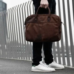 Herentassen|15.6 Inch Laptoptassen>DSTRCT Wall Street Workingbag 15.6" brown