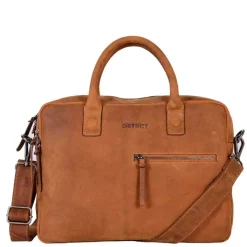 Herentassen|14 Inch Laptoptassen>DSTRCT Wall Street Workingbag 14" cognac