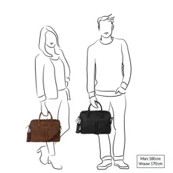 Herentassen|14 Inch Laptoptassen>DSTRCT Wall Street Workingbag 14" cognac