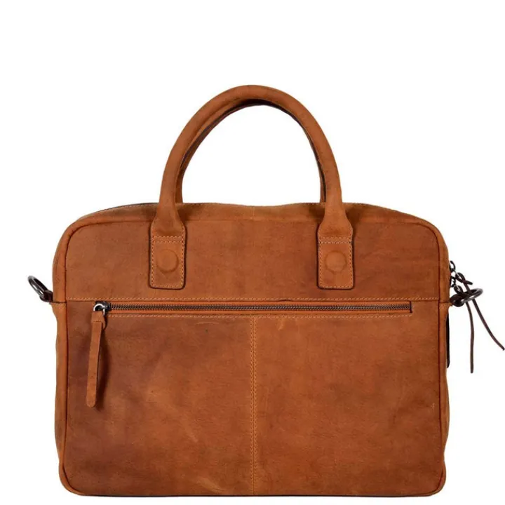 Herentassen|14 Inch Laptoptassen>DSTRCT Wall Street Workingbag 14" cognac