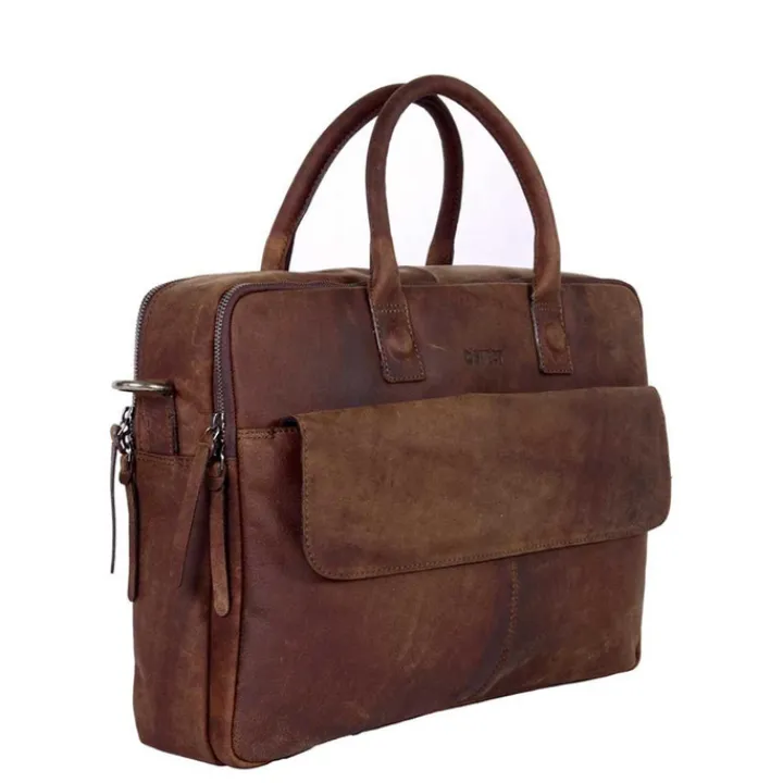 Aktetassen|Herentassen>DSTRCT Wall Street Workingbag 17" brown