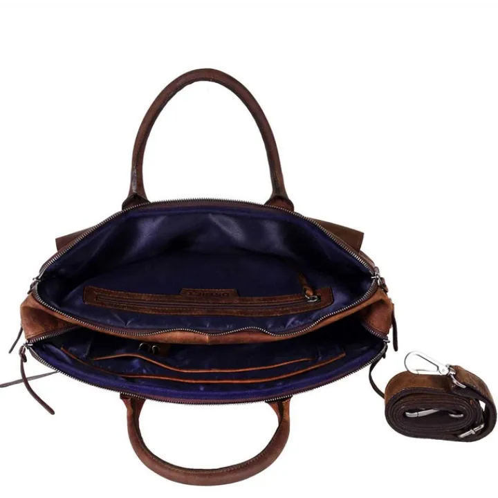 Aktetassen|Herentassen>DSTRCT Wall Street Workingbag 17" brown