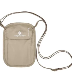 Rfid Portemonnees|Heren Portemonnees>Eagle Creek Necessities RFID Blocker Neck Wallet tan