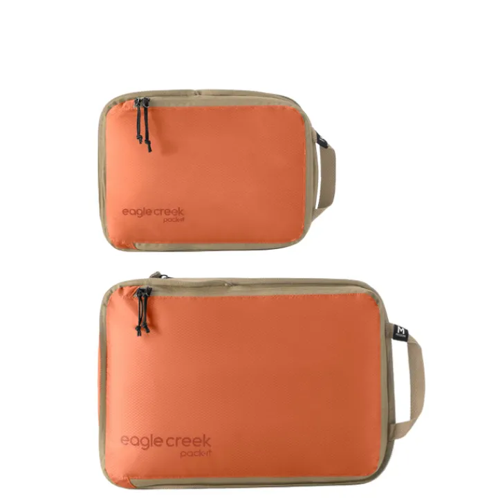 Inpaksystemen>Eagle Creek Pack-It Isolate Compression Cube Set S/M mandarin