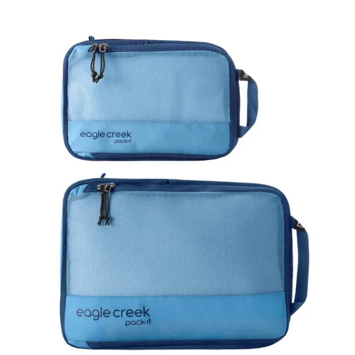 Inpaksystemen>Eagle Creek Pack-It Reveal Compression Cube Set S/M blue dawn