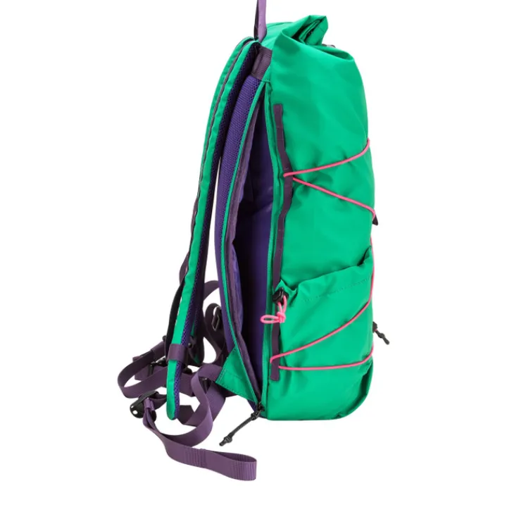 Wandelrugzakken|15 Inch Laptoptassen>Elliker Dayle Roll Top Backpack 21/25L teal