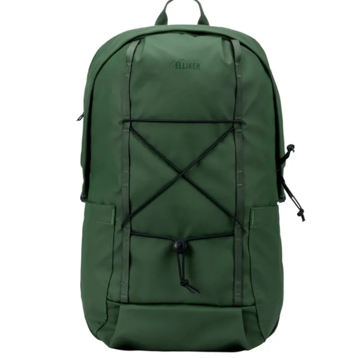 Wandelrugzakken|15 Inch Laptoptassen>Elliker Kiln Hooded Zip Top Backpack 22L green