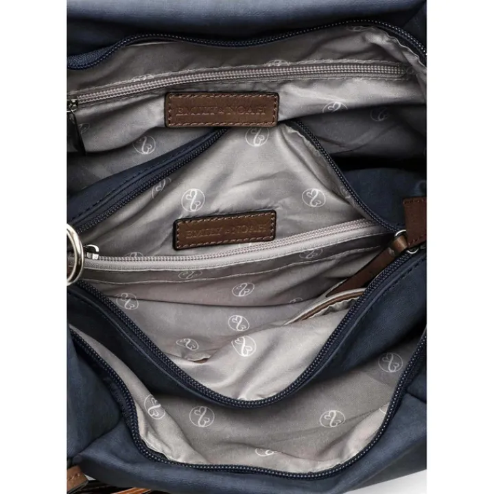 Shoppers|Schoudertassen>Emily & Noah Elke Cityshopper M blue/taupe