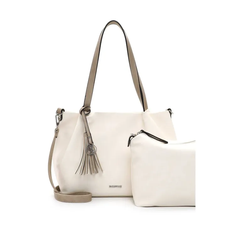 Shoppers|Schoudertassen>Emily & Noah Elke Cityshopper M beige