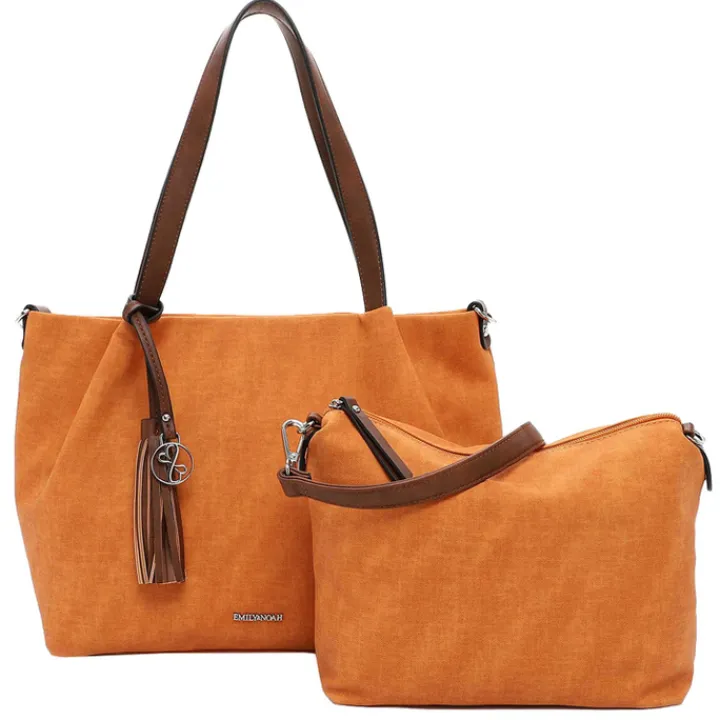 Shoppers|Schoudertassen>Emily & Noah Elke Cityshopper M papaya