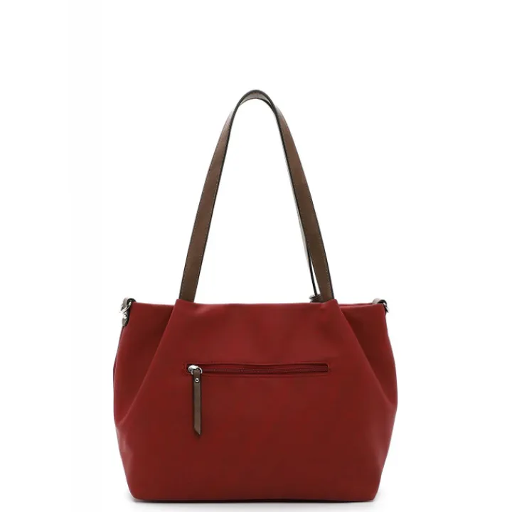 Shoppers|Schoudertassen>Emily & Noah Elke Cityshopper M red/cognac
