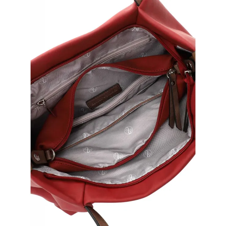 Shoppers|Schoudertassen>Emily & Noah Elke Cityshopper M red/cognac