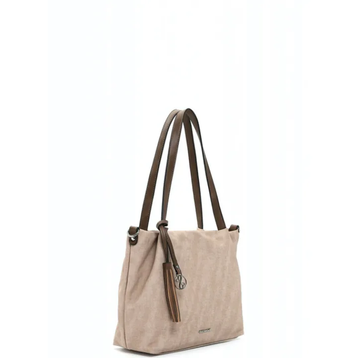 Shoppers|Schoudertassen>Emily & Noah Elke Cityshopper M sand-kombi