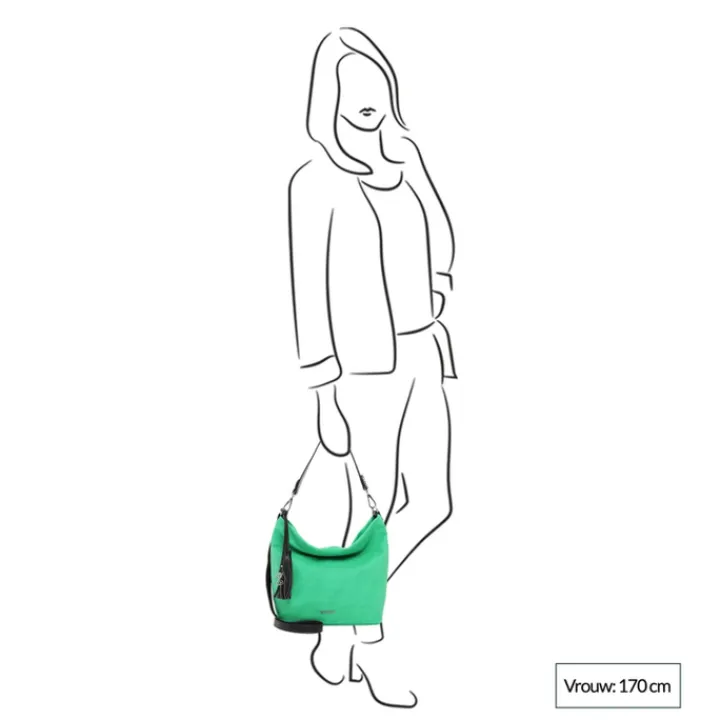 Schoudertassen|Crossbody>Emily & Noah Elke Handbag M oliv/cognac