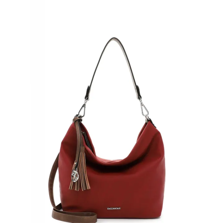 Schoudertassen|Crossbody>Emily & Noah Elke Handbag M red/cognac
