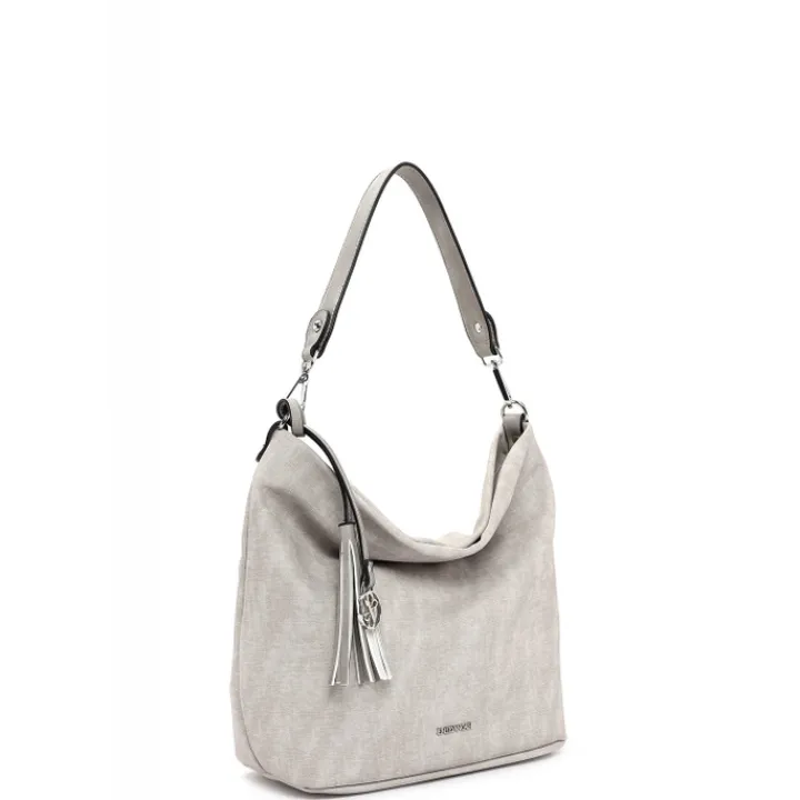 Schoudertassen|Crossbody>Emily & Noah Elke Handtas M light grey